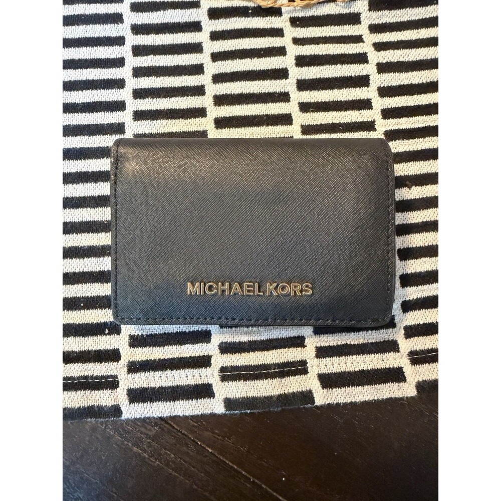 Michael Kors Black Wallet Michael Kors Small Leather Wallet MK Jet Set Wallet